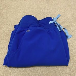 Figs ! Royal Blue Sp High Waisted Joggers